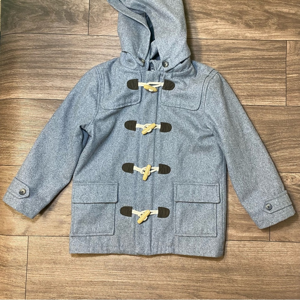 JANIE & JACK Toggle Winter wool pea coat Jacket Heather Grey girls 6